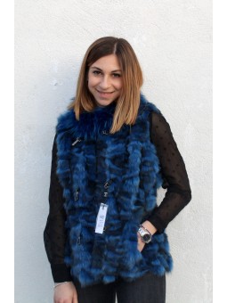ARIANE Gilet renard Bleu Roi