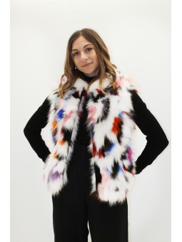 LENA Gilet renard Multicolore