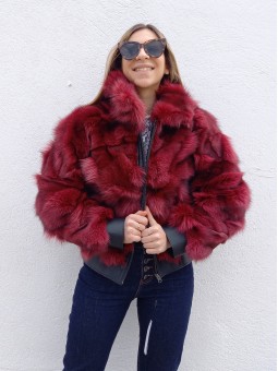 PHEDRA veste renard Lie de vin