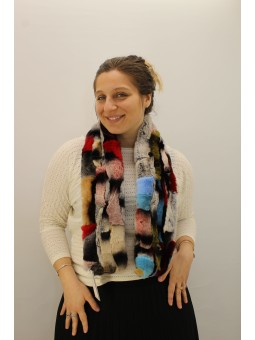 REX120BZ écharpe Lapin Rex...