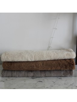 Jeté de lit - canapé Ecru