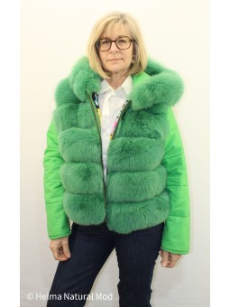 LYDIA Veste renard Verte &...