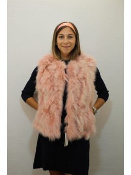 DIANA Gilet renard Vieux Rose
