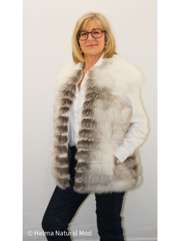 NINA Gilet sans manche platine