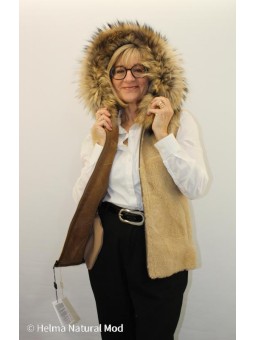 CELIANE Gilet en peaux...