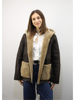 JULIA en agneau DF choco/beige